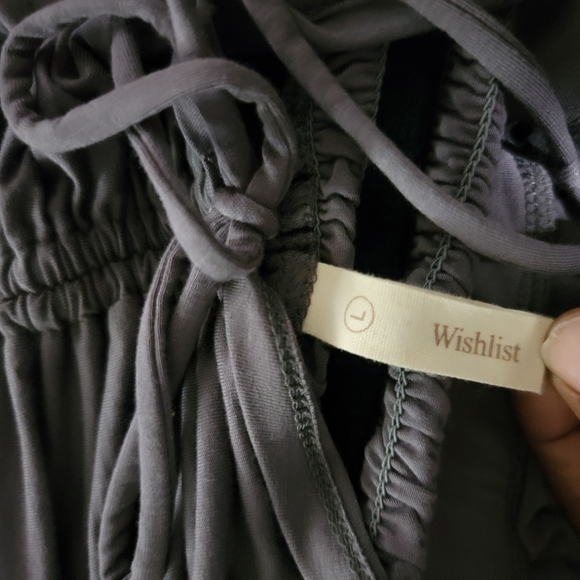 Jumpsuit Gray with elastic in the back area, peephole in the front, soft pleats - Picture 7 of 7